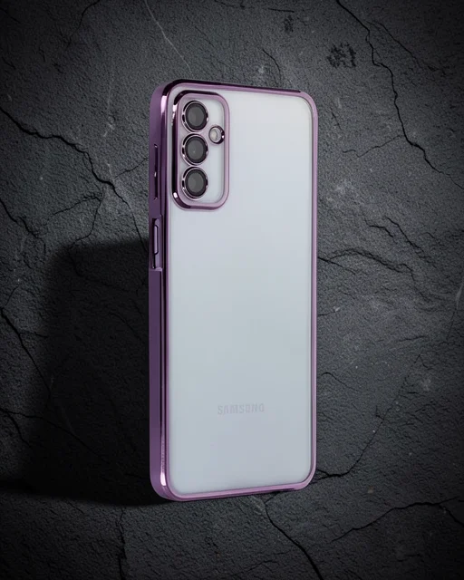 Samsung Galaxy M23 Kılıf Razer Lensli Silikon - Mor