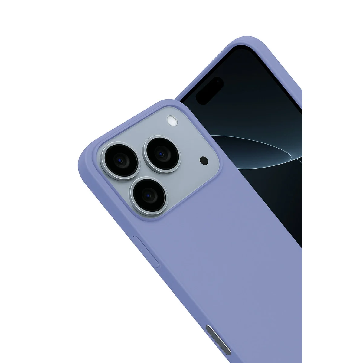 Apple İphone 17 Pro Nano İçi Kadife Silikon - Lila görsel 3