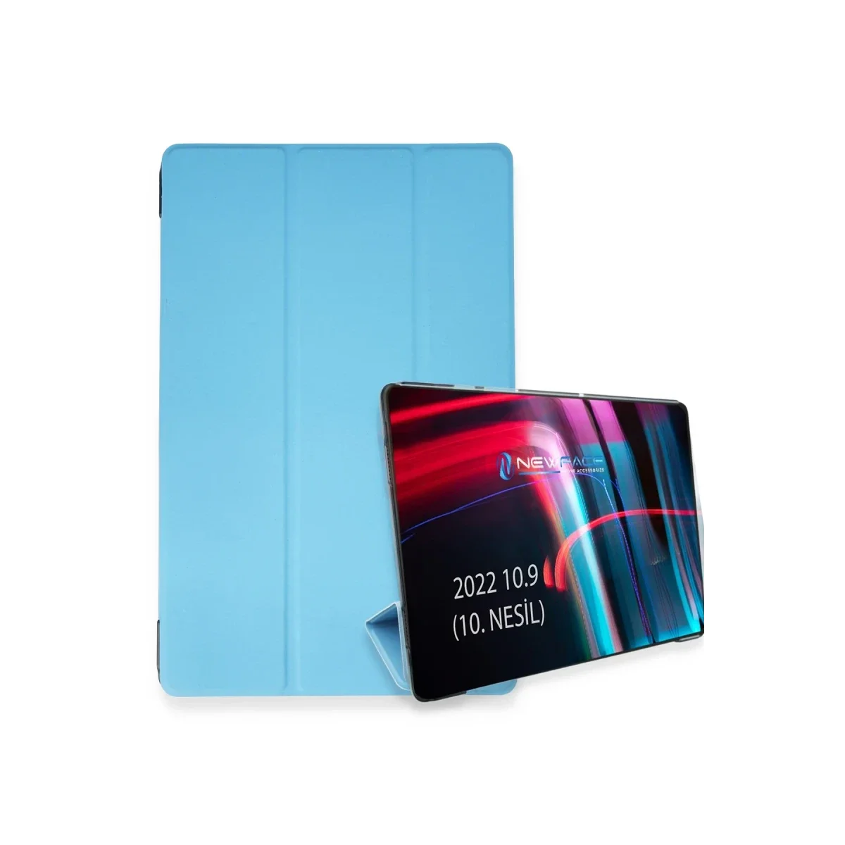 Apple iPad 2025 10.9 10.nesil (A16) Kılıf Tablet Smart Kılıf - Açık Mavi