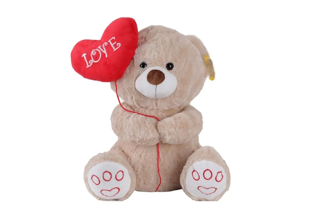 4740 Sk Peluş Ayı Kalpli Balonlu 40CM 2R görsel 2