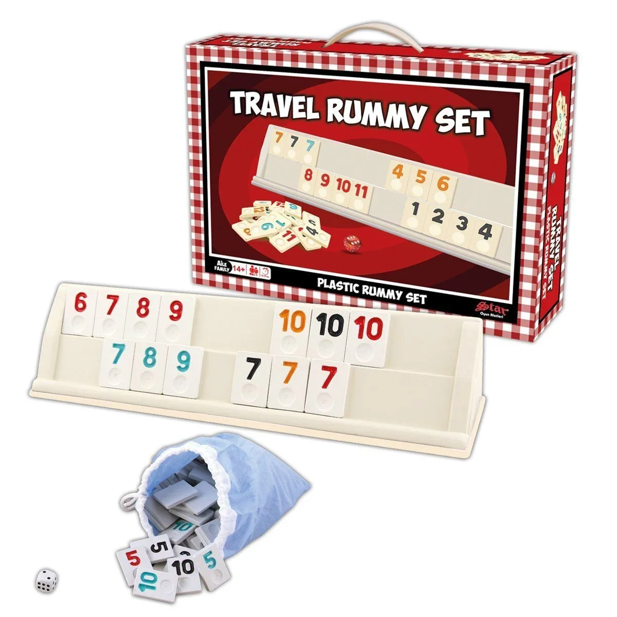 1010402 Travel Rummy Set,Star okey