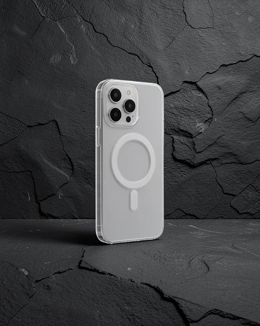 Apple İphone 13 Pro Max Kılıf Matte Şeffaf Magneticsafe - Şeffaf