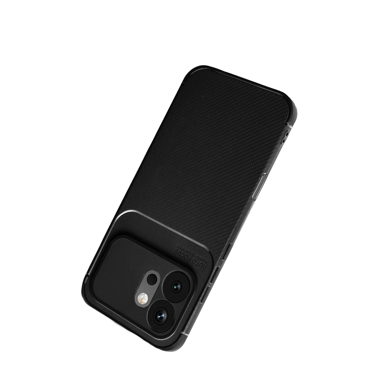 Huawei Honor 600 Auto Focus Karbon Kapak - Siyah görsel 2