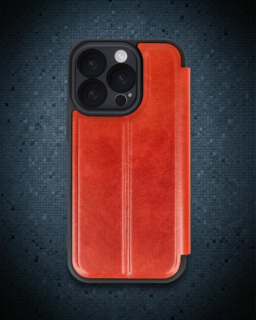 Apple İphone 16 Pro Kılıf Flip Cover - Kırmızı