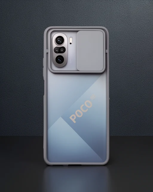 Xiaomi Poco F3 Kılıf Palm Buzlu Kamera Sürgülü Silikon - Turkuaz