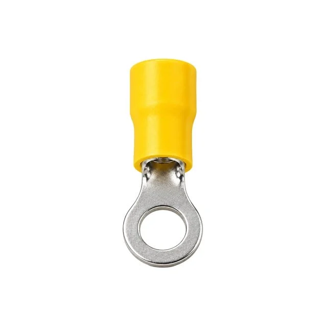 PM-39078 4-6mm2 Kesit 34x15x8mm Soket Sarı İzoleli Kablo Pabucu (100’lü Paket) görsel 4