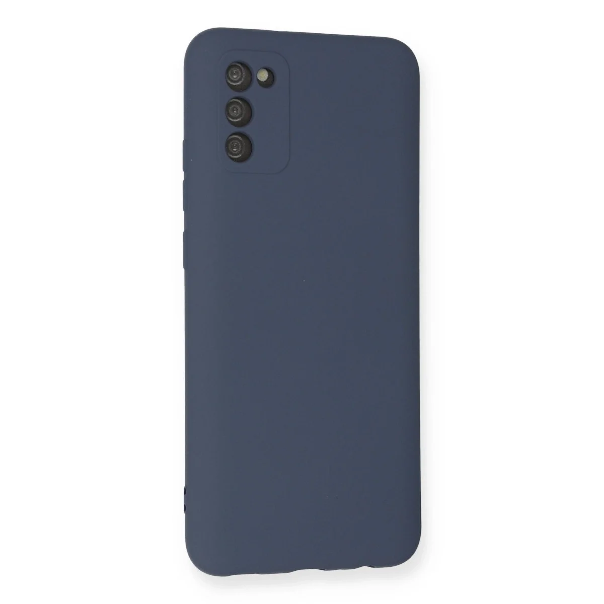 Samsung Galaxy A03s Kılıf Nano İçi Kadife Silikon - Gri görsel 3