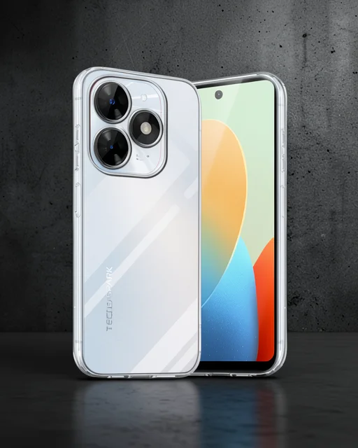 Tecno Spark Go 2024 Kılıf Lüx Şeffaf Silikon