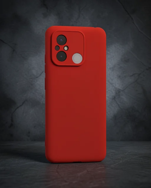 Xiaomi Redmi 12c Kılıf Nano İçi Kadife Silikon - Kırmızı