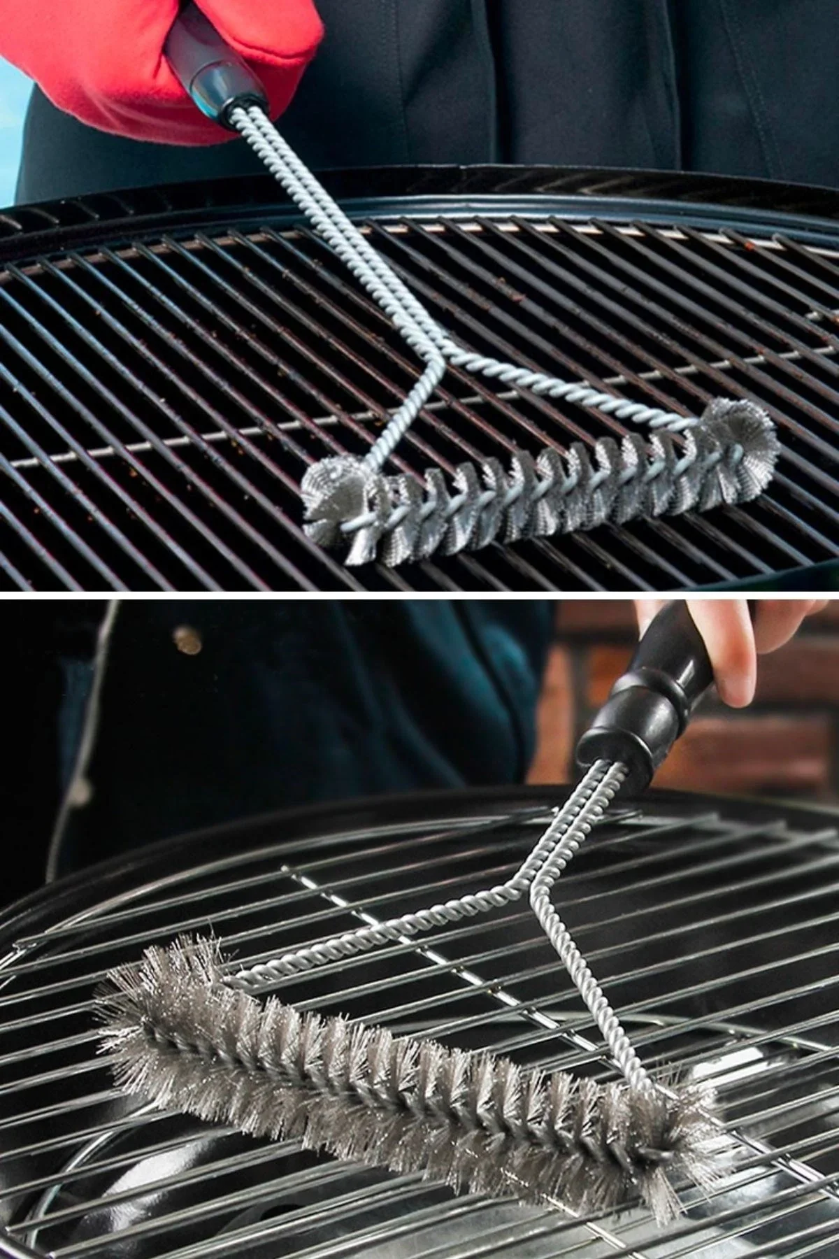 Barbekü Mangal Izgara Teli Tezlik Fırçası görsel 8