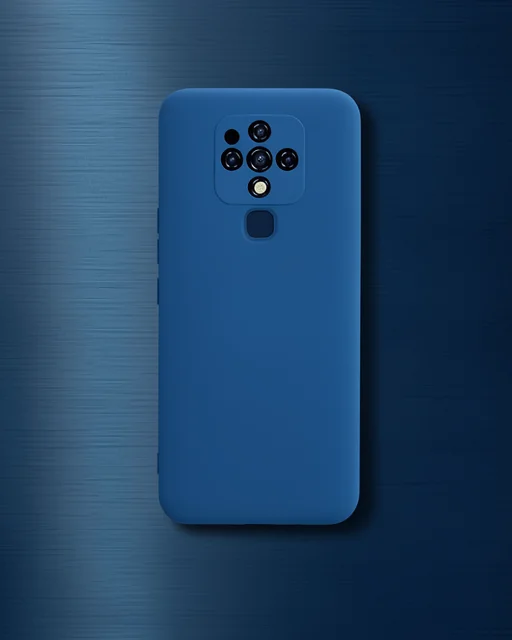 Tecno Camon 16 Kılıf Nano İçi Kadife Silikon - Mavi