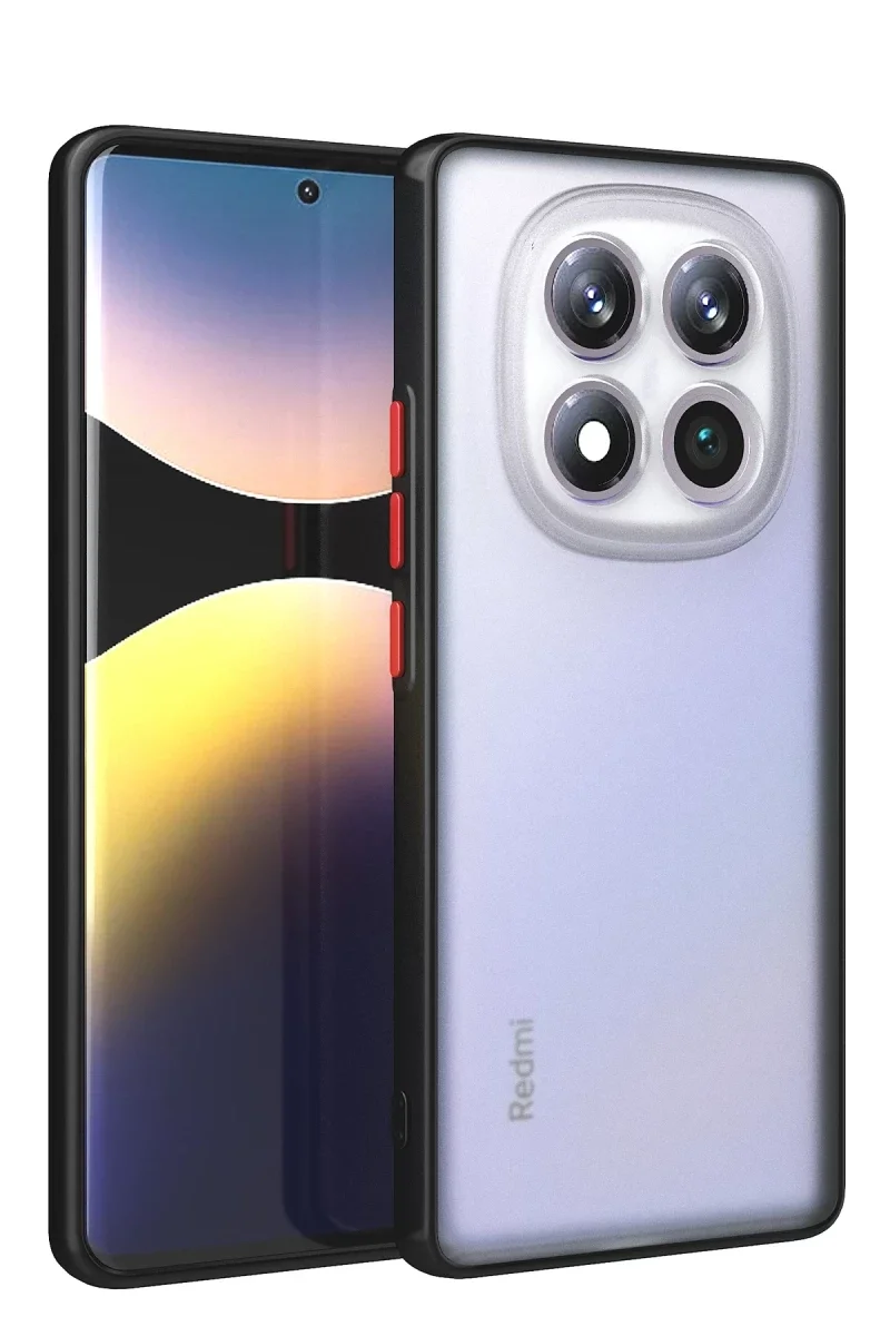 Xiao Red Note 14 Pro 4G Kılıf Montreal Silikon Kapak - Siyah