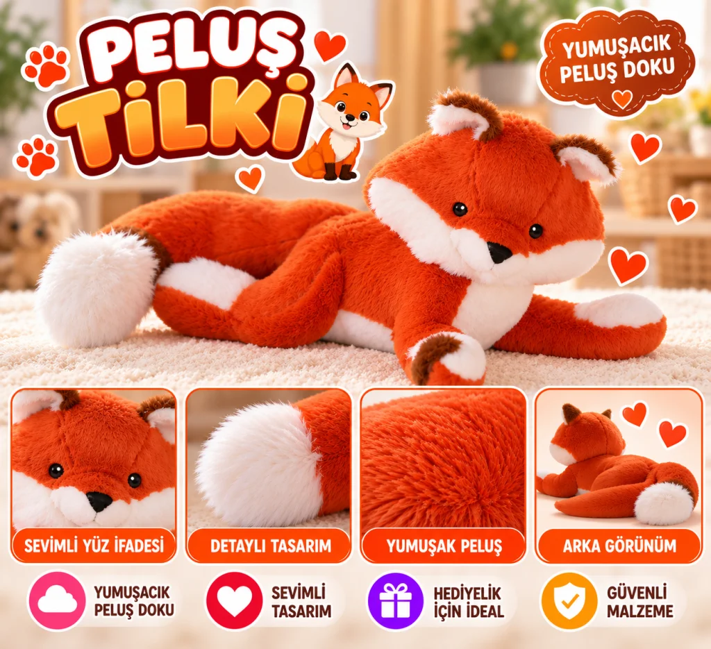 7883 Peluş Tilki