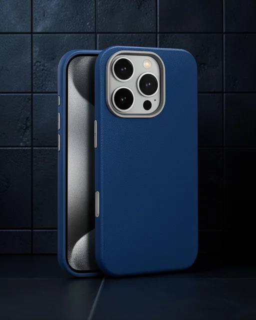 Joko Apple İphone 16 Pro Max Wonder Deri Magsafe Kapak - Lacivert