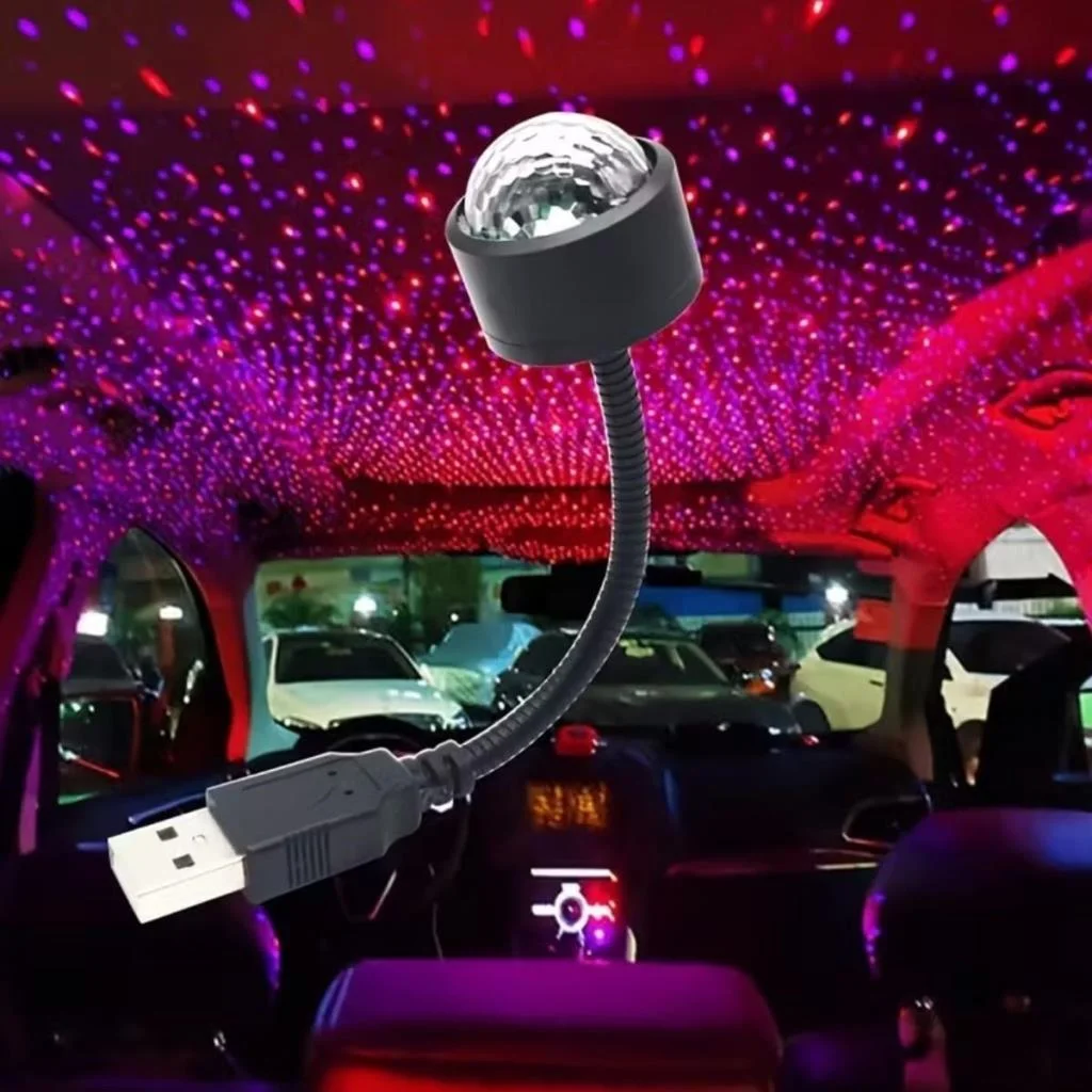 USB Sese Duyarlı 8 Farklı Mod Işıklı LED Atmosfer Işığı – Ambiyans Aydınlatması görsel 2