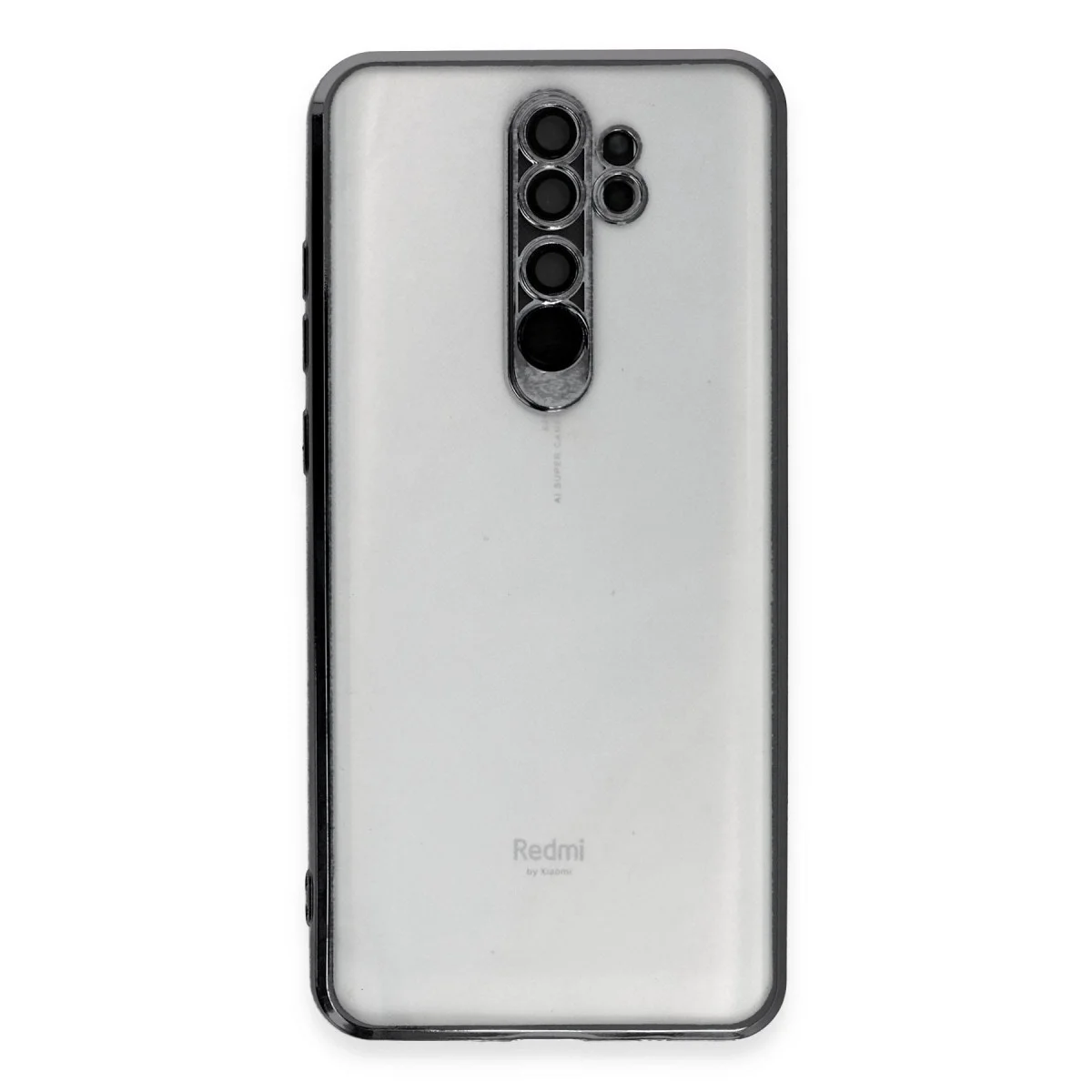 Xiaomi Redmi Note 8 Pro Kılıf Razer Lensli Silikon - Siyah görsel 2