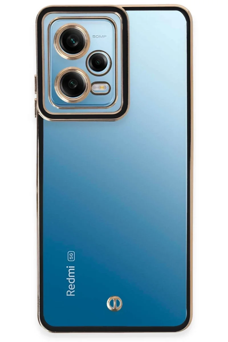 Xiao Red Note 12 5G Kılıf Liva Lens Silikon - Siyah