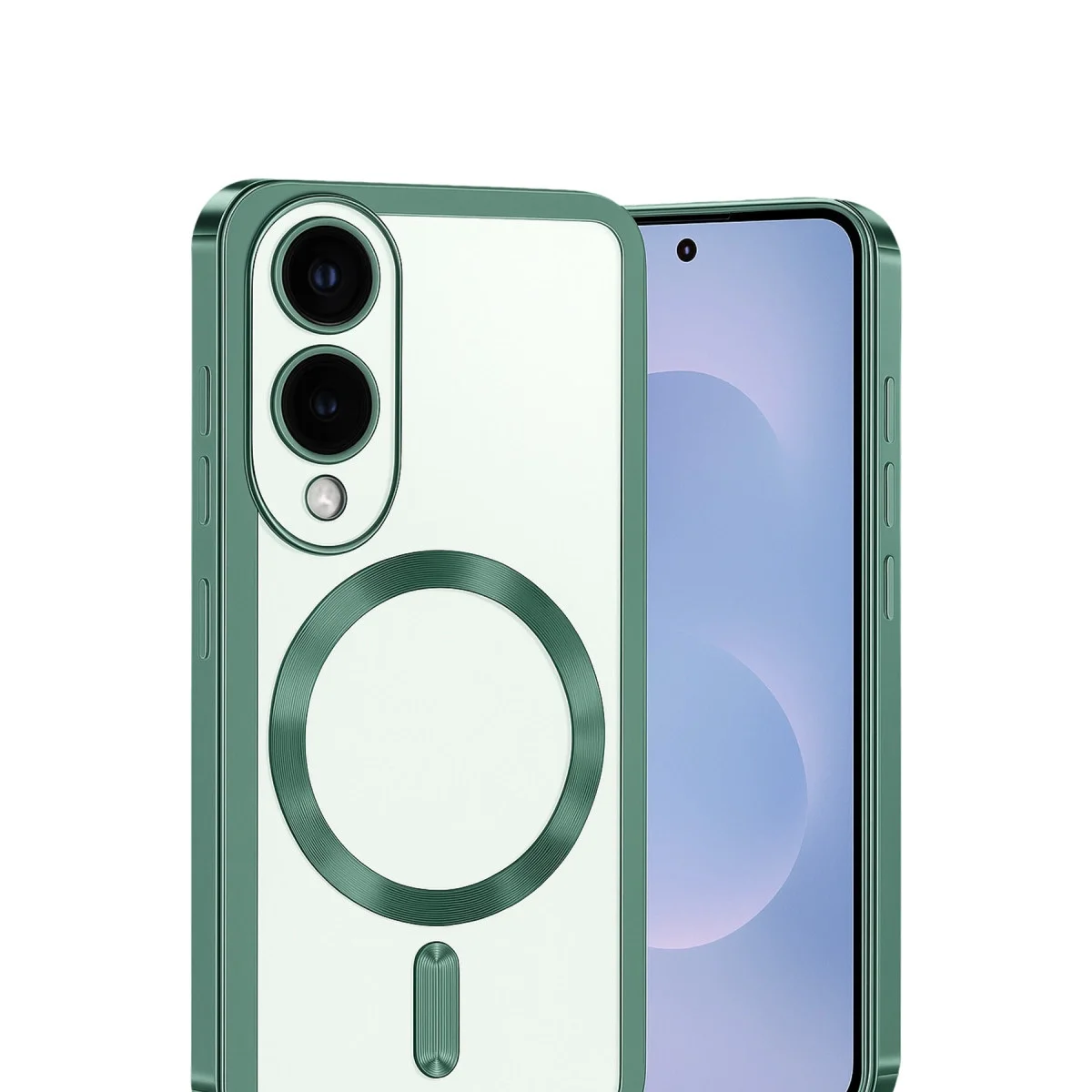 Samsung Galaxy S25 Edge Kross Magneticsafe Kapak - Koyu Yeşil görsel 2