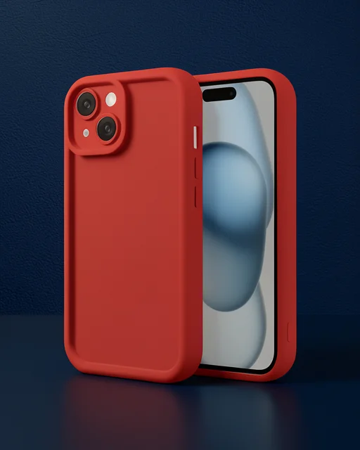Apple İphone 14 Kılıf Viera Silikon - Kırmızı