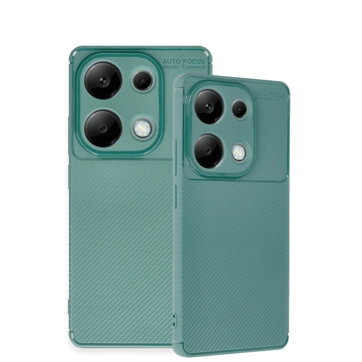 Xiaomi Redmi Note 13 Pro 4G Kılıf Auto Focus Karbon Kapak - Koyu Yeşil görsel 3