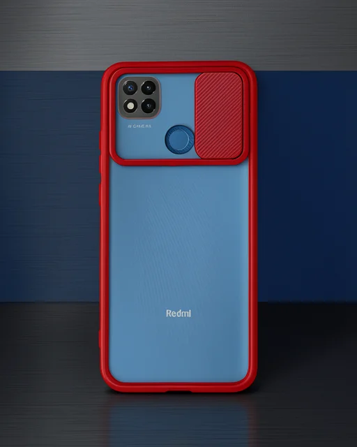 Xiaomi Redmi 9c Kılıf Palm Buzlu Kamera Sürgülü Silikon - Lila