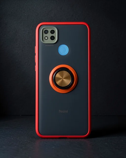 Xiaomi Redmi 9c Kılıf Montreal Yüzüklü Silikon Kapak - Sarı