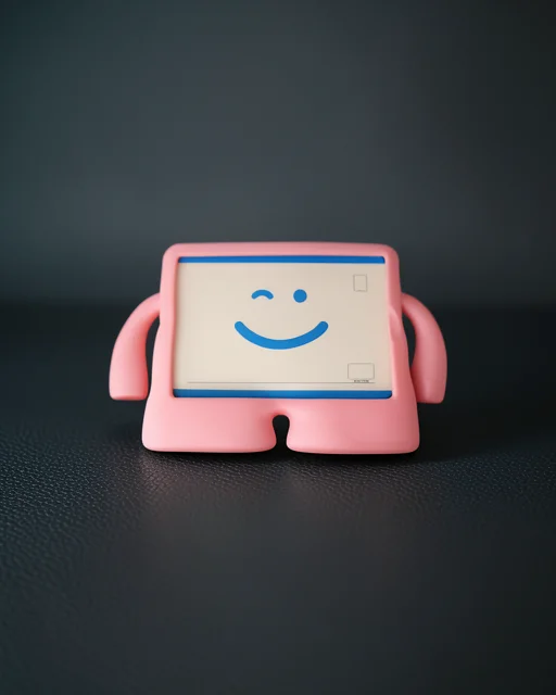 Samsung Galaxy T500 Tab A7 10.4 Kılıf Karakter Tablet Silikon - Açık Pembe