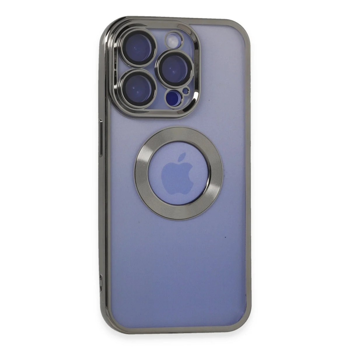 Apple İphone 15 Pro Kılıf Slot Silikon - Titan Gri