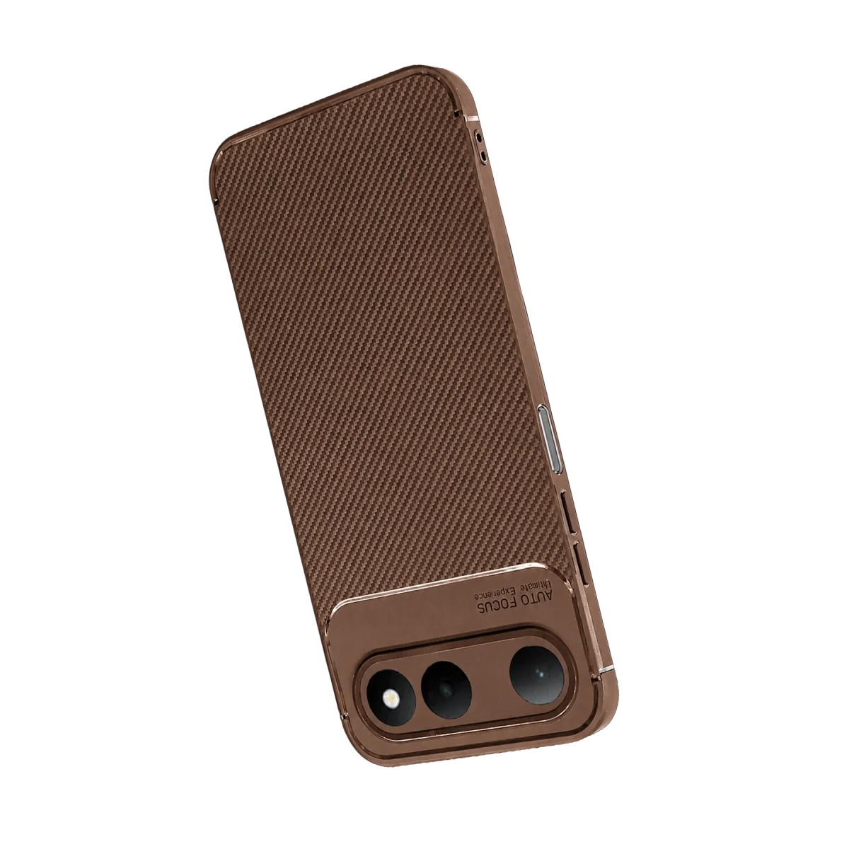 Tecno Spark 50 5g Auto Focus Karbon Kapak - Kahverengi görsel 3