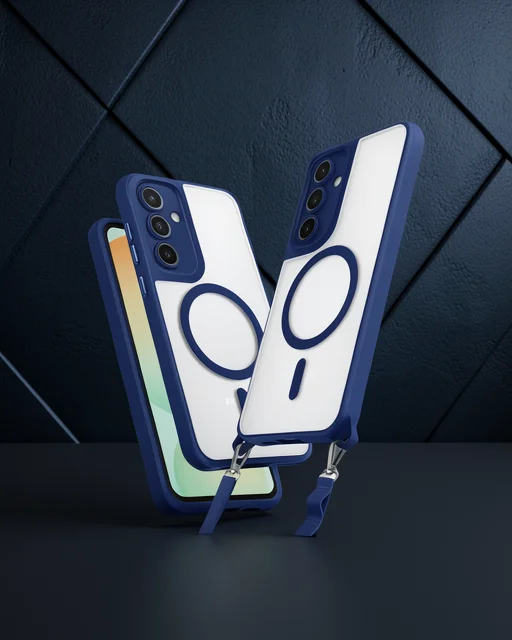 Samsung Galaxy S24 Fe Kılıf Enka Magsafe Silikon Kılıf - Lacivert