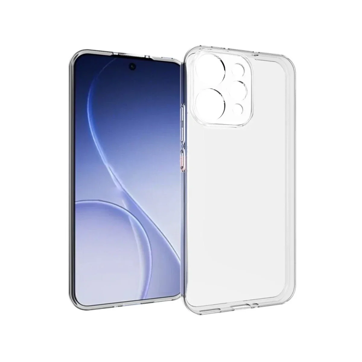 Oppo Reno 15 Lüx Şeffaf Silikon - Şeffaf görsel 3