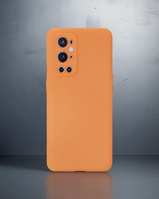 One Plus 9 Pro Kılıf Nano İçi Kadife Silikon - Turuncu