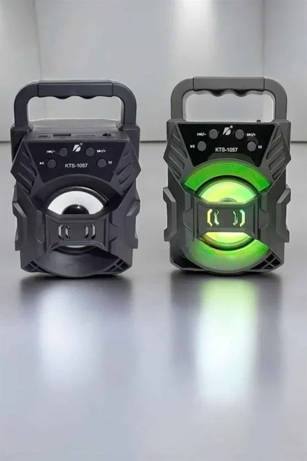 Taşınabilir Bluetooth Hoparlör Led Işıklı Uzun Pil Ömrü görsel 3