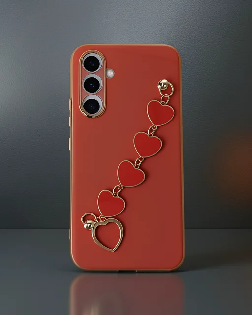 Samsung Galaxy A54 5g Kılıf Esila Silikon - Kırmızı