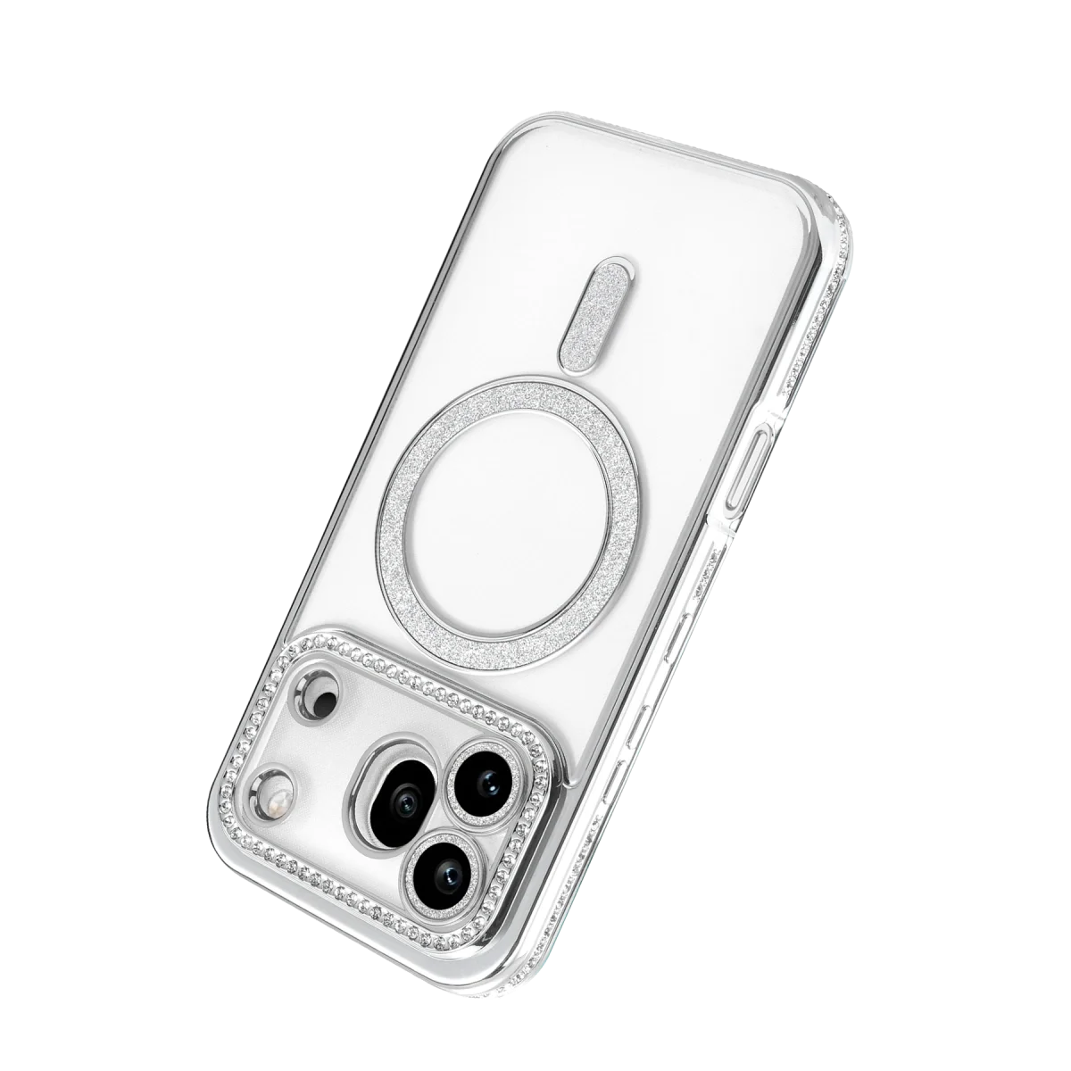 Huawei Honor 600 Pro Joke Simli Magneticsafe Kılıf - Gümüş görsel 3