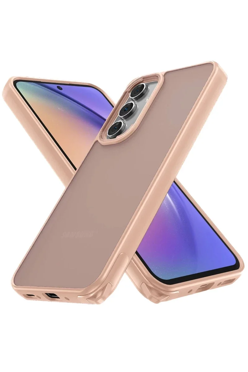 Samsung Galaxy A05S Kılıf Elegant Kapak - Pudra