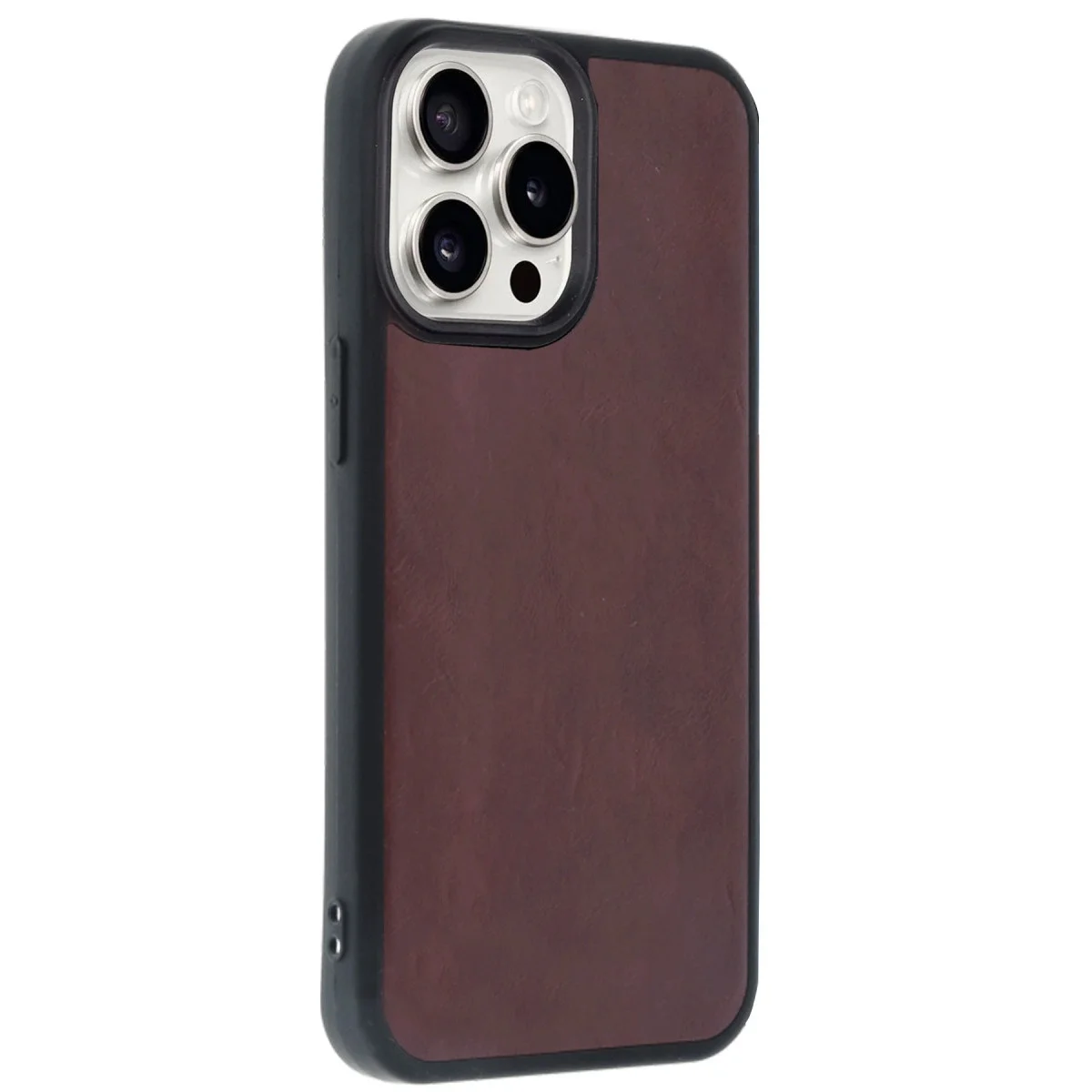 Apple İphone 14 Pro Max Kılıf Aras Deri Kapak - Bordo görsel 3