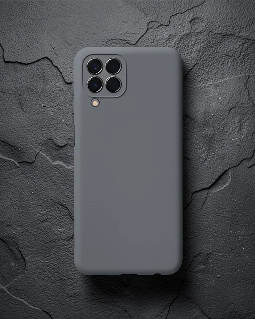 Samsung Galaxy M33 Kılıf Nano İçi Kadife Silikon - Gri