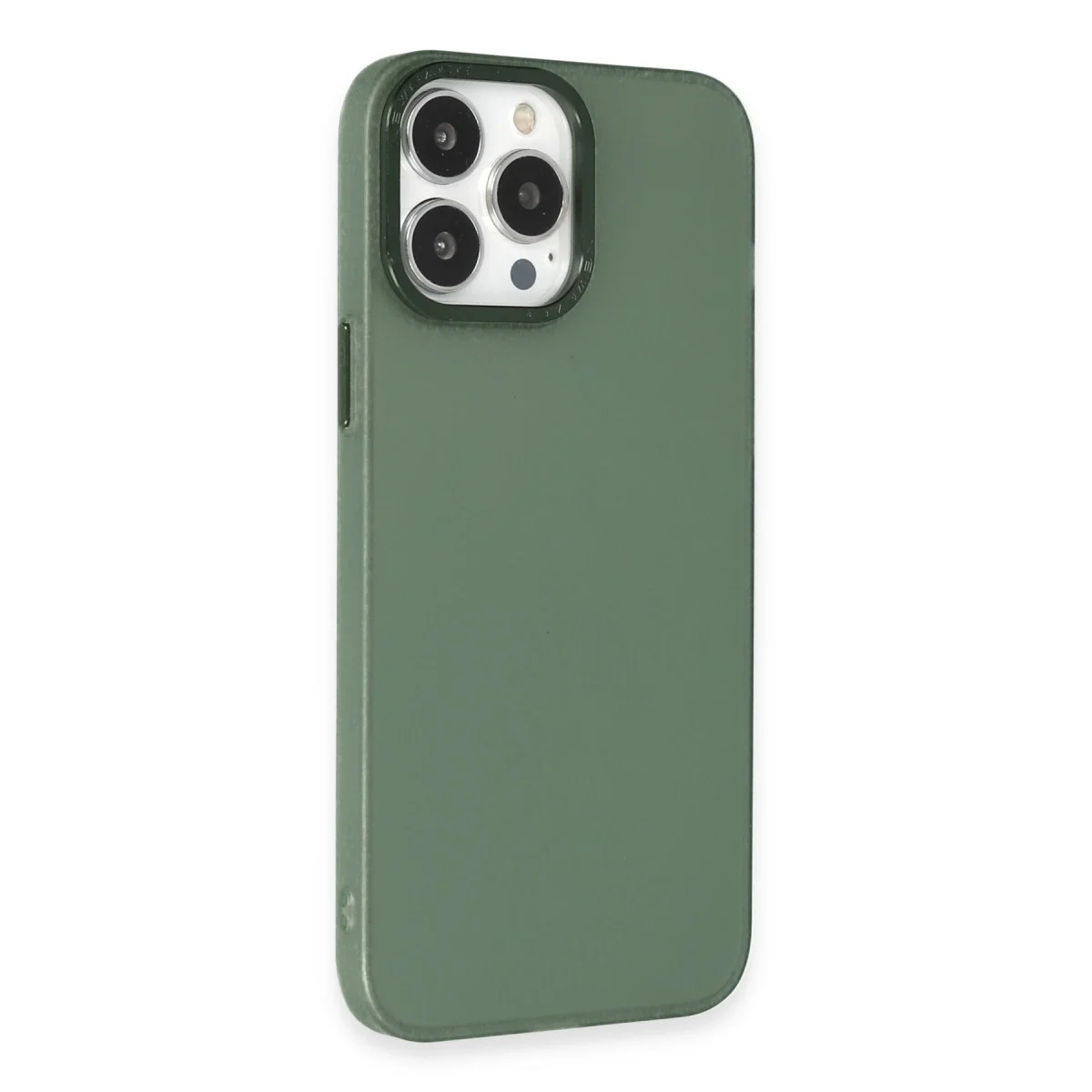 Apple İphone 14 Pro Max Kılıf Modos Metal Kapak - Koyu Yeşil görsel 2