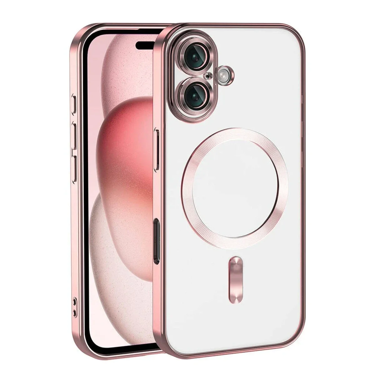 Apple iPhone 17 Kross Magneticsafe Kapak - Rose