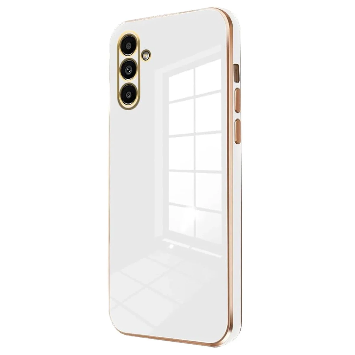 Samsung Galaxy S24 Fe Kılıf Volet Silikon - Beyaz görsel 2