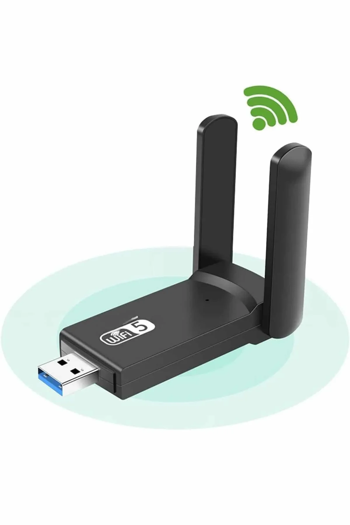 Wifi Alıcı Dual Band Usb 3.0 Adaptör Kablosuz Windows 7/8/10/11 görsel 3