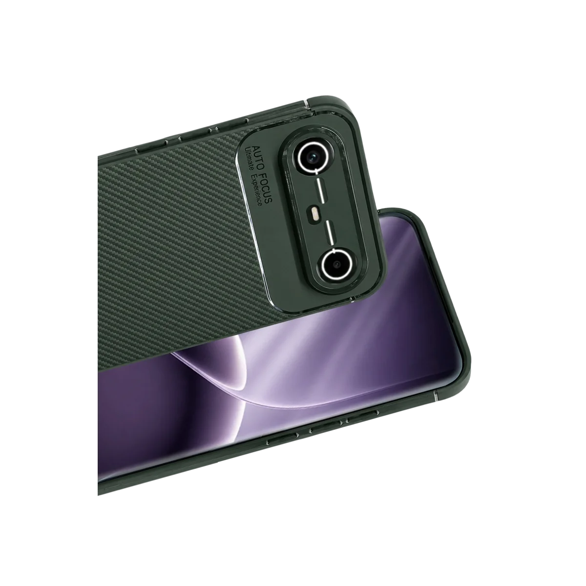 Tecno Spark Slim 5G Auto Focus Karbon Kapak - Koyu Yeşil görsel 2