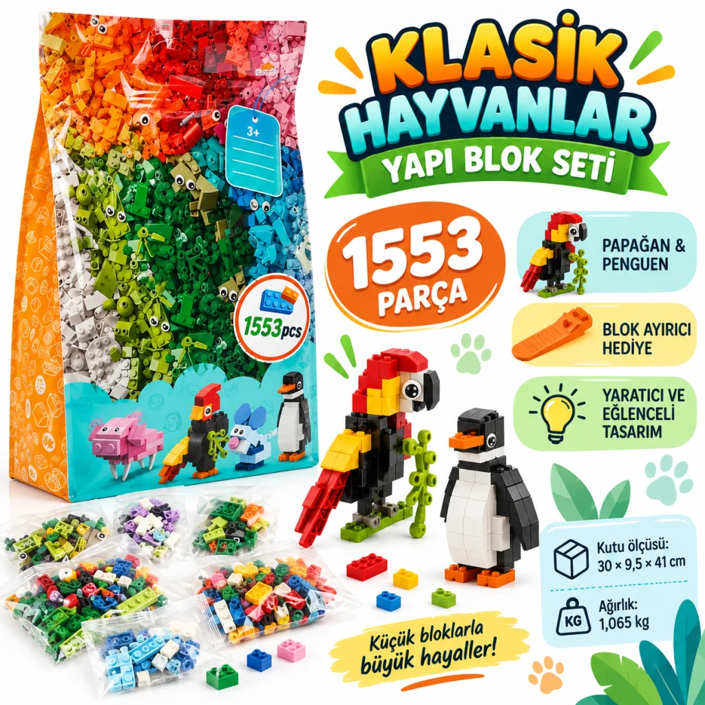 5246 Classıc Hayvanlar 1553PRÇ görsel 2