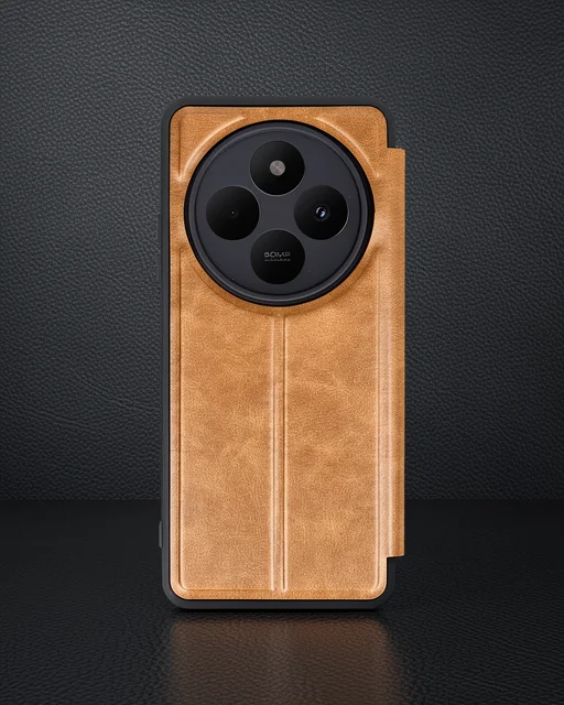Xiaomi Redmi 14c Kılıf Flip Cover - Taba