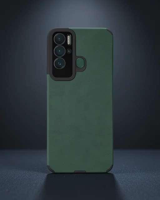 Tecno Pova Neo Kılıf Loop Deri Silikon - Yeşil
