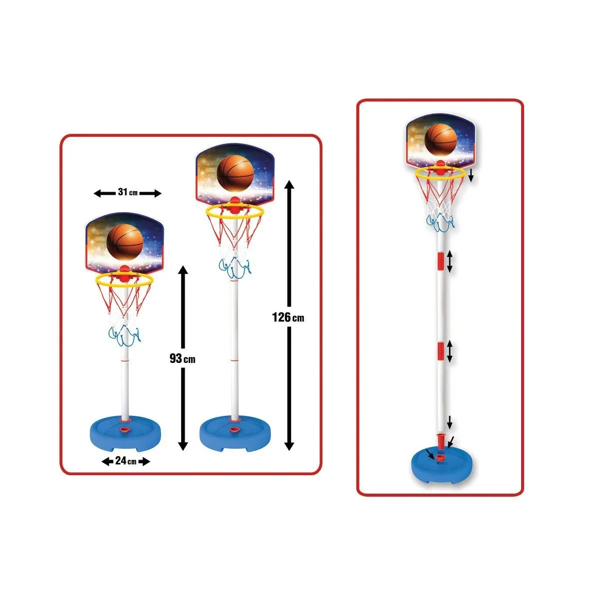03650 Küçük Ayaklı Basketbol Potası -Fentoys görsel 4