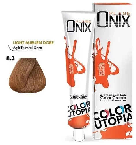 Tüp Saç Boyası 60 ml Profesyonel Krem Boya - 8/3 Açık Kumral Dore