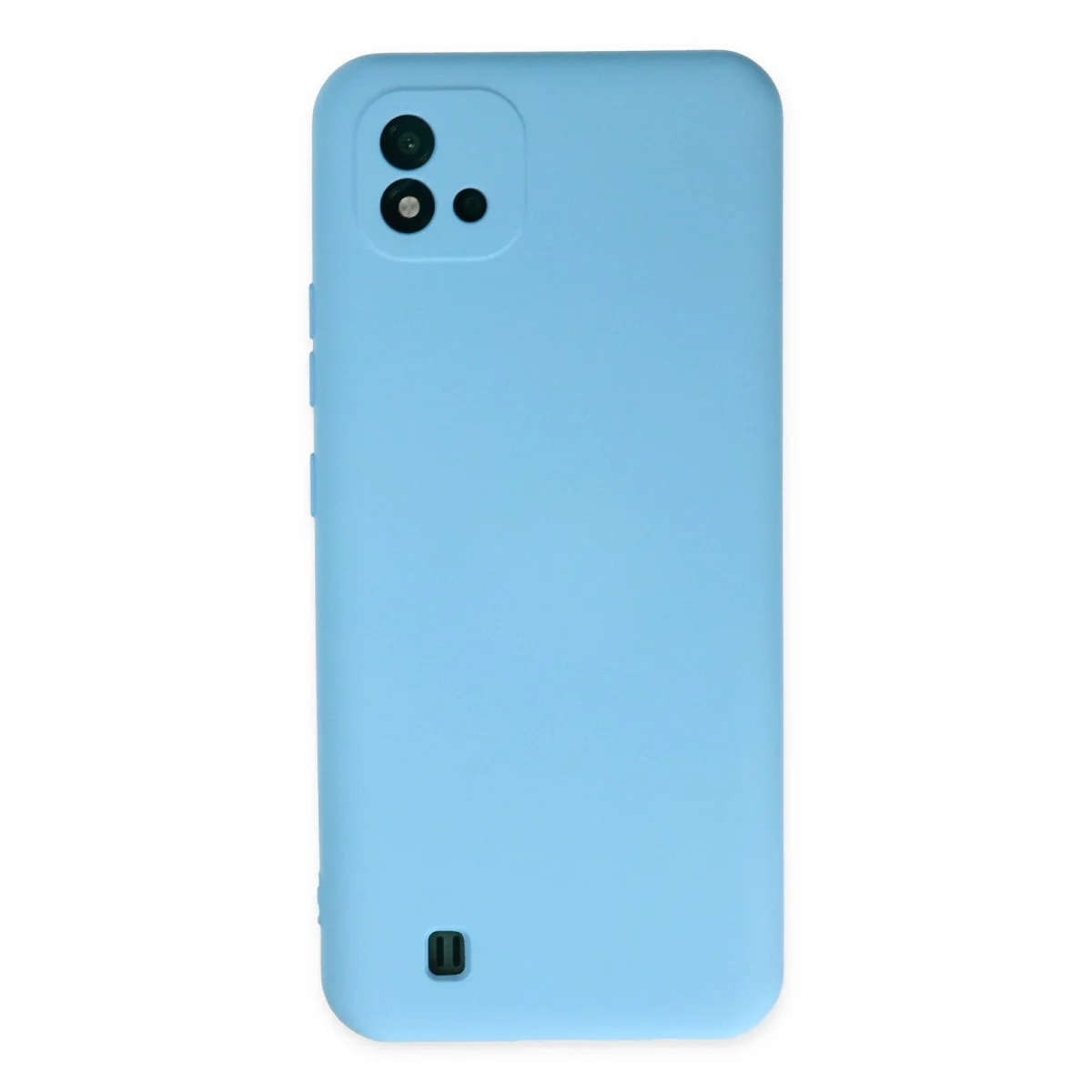 Realme C11 2021 Kılıf Nano İçi Kadife Silikon - Mavi