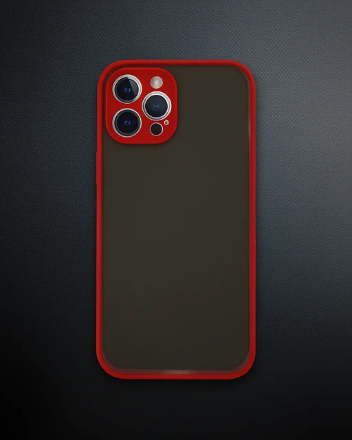Apple İphone 12 Pro Kılıf Montreal Silikon Kapak - Kırmızı